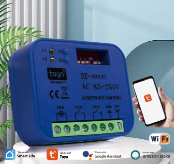 PST Dvokanalno WIFI in RF stikalo/tipka MT SMG 8122 WIFI RF AC 85-250V