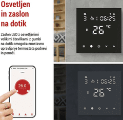 Emos GoSmart talni termostat, žični, WiFi, s programiranjem (P56201BUF)