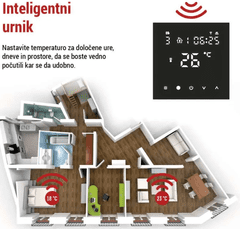 Emos GoSmart talni termostat, žični, WiFi, s programiranjem (P56201BUF)