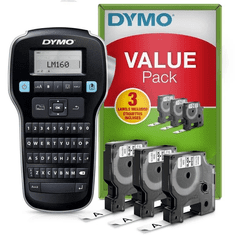 Dymo DYMO Labelmanager 160 Value Pack QWERTZ tipkovnica (2181012) do D1 12mm, tiskalnik za etikete