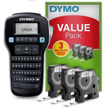Dymo DYMO Labelmanager 160 Value Pack QWERTZ tipkovnica (2181012) do D1 12mm, tiskalnik za etikete