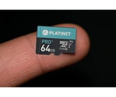 Platinet PLATINET PMMSDX64UI microSD kartica, 64GB, 70MB/s, class10, UHS-I, +adapter
