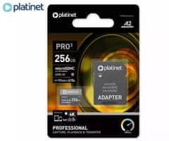 Platinet PLATINET PMMSDX256UIII microSD kartica, 256GB, 90MB/s, class10, UHS-I, +adapter
