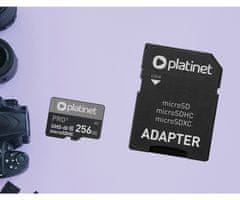 Platinet PLATINET PMMSDX256UIII microSD kartica, 256GB, 90MB/s, class10, UHS-I, +adapter