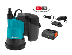 Gardena akumulatorska potopna črpalka za čisto vodo 2000/2 18V P4A Set (14600-20)