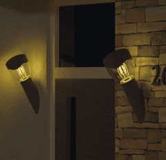Emos stenska svetilka, LED, vrtna 12 x 12 x 33 cm, 1 x E27, 15 W (ZGA020P)