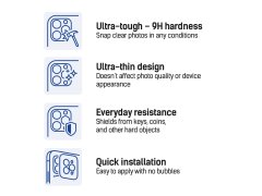 3MK Srebrno kaljeno steklo za objektiv kamere za Apple iPhone SE4/16E - 3mk Lens Protection Pro 