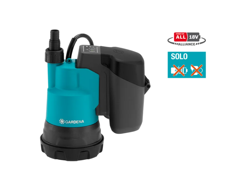 Gardena akumulatorska potopna črpalka za čisto vodo 2000/2 Clear 18V P4A (14600-55)
