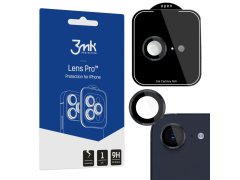 3MK Črno kaljeno steklo za objektiv kamere za Apple iPhone SE4/16E - 3mk Lens Protection Pro 