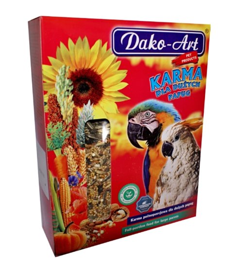 Hrana za velike papige Dako 800 g