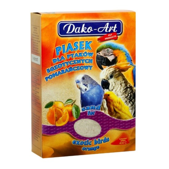 Mineralni pesek ptica z oranžno barvo Dako 250 g