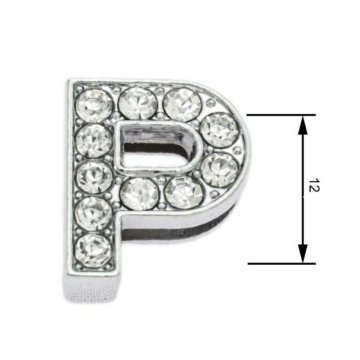 Črke za nanizanje P 12 mm