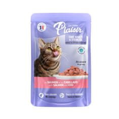 Plaisir Cat losos in trska, kapsula 100 g