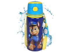 Paw Patrol Paw Patrol Aluminijasta TERMALNA STEKLENIČKA, ustnik, STEKLENIČKA ZA VODO z naramnico, za dečka 600ml