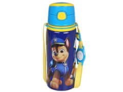 Paw Patrol Paw Patrol Aluminijasta TERMALNA STEKLENIČKA, ustnik, STEKLENIČKA ZA VODO z naramnico, za dečka 600ml