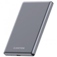 Canyon OnPower 505 slim Magsafe powerbank, 5000 mAh, temno siv (CNS-CPB505DG)