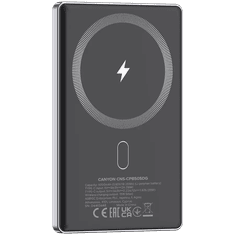 Canyon OnPower 505 slim Magsafe powerbank, 5000 mAh, temno siv (CNS-CPB505DG)