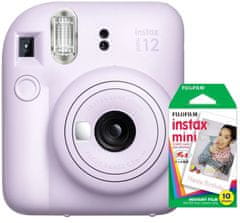 FujiFilm Mini 12 fotoaparat, Lilac vijolična + Instax Mini Film