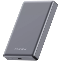 Canyon OnPower 510 slim Magsafe powerbank, 10.000 mAh, temno siv (CNS-CPB510DG)