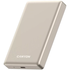 Canyon OnPower 510 slim Magsafe powerbank, 10.000 mAh, bež (CNS-CPB510BE)