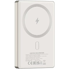 Canyon OnPower 510 slim Magsafe powerbank, 10.000 mAh, bež (CNS-CPB510BE)