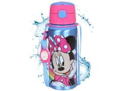 Disney DISNEY Minnie Mouse Aluminijasta TERMALNA STEKLENICA, ustnik, STEKLENIČKA ZA VODO z naramnico, za deklice 600ml
