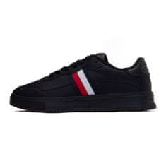 Tommy Hilfiger Čevlji črna 43 EU Supercup Leather Stripes