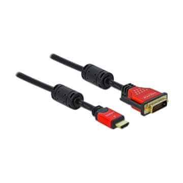 Delock kabel HDMI-DVI-D 2m HighSpeed rdeč 84342