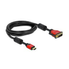 Delock kabel HDMI-DVI-D 2m HighSpeed rdeč 84342