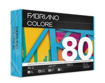 Fabriano Papir barvni a4 colore intenzivne barve 80gr - temno modra-azzurro