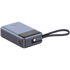 Canyon OnPower 600 powerbank, vgrajen kabel, 20.000 mAh, temno siv (CNS-CPB600DG)