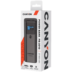 Canyon PB-2010 powerbank, 27000 mAh, temno siv (CNE-CPB2010DG)