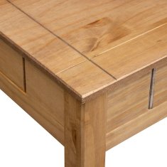 Vidaxl Klubska mizica 100x60x45 cm trdna borovina Panama Range