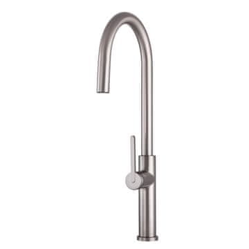 slomart Kuhinjska armatura, pipa Slender v gun metal barvi - eleganca in funkcionalnost za sodobno kuhinjo