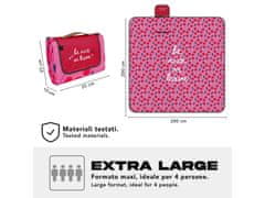 Perletti Velika odeja za piknik Perletti Travel - Cherry, 200x200cm, 13157