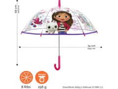 Perletti Otroški pregledni dežnik Perletti Kids "Gabby's Dollhouse", 75401