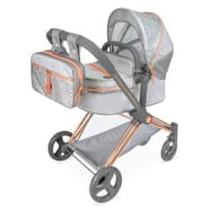 Rappa DeCuevas 3-v-1 otroški voziček za lutke z nahrbtnikom CITY X 2024 - 73 cm, zložljiv