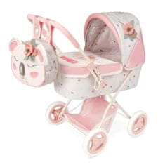 Rappa DeCuevas 85079 Zložljiv voziček za lutke z nahrbtnikom KOALA 2024 - 60 cm