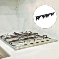 HOME & MARKER® Pokrov za režo med štedilnikom, ki se popolnoma prilega (2 kosa/set) | STOVGAP črna