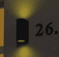 Emos LED stenska svetilka, vrtna, 2 x GU10, 35W (ZGF020P)