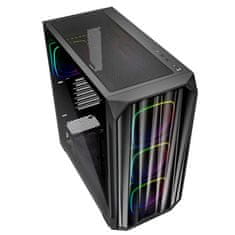 Sharkoon AK5M RGB midiATX okno črno ohišje