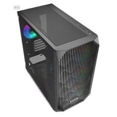 Sharkoon MK3 RGB midiATX okno črno ohišje
