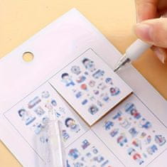 Netscroll 2x Rezalno pero za ustvarjanje, natančno orodje za rezanje papirja za DIY, nož za izrezovanje šablon, kartic, vinilnih nalepk, natančno izrezite katerokoli obliko, ScrapTool