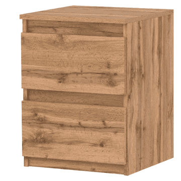 shumee LOFT NOČNA OMARICA 40 CM HRAST WOTAN VELIKA NOČNA OMARICA ZA SPALNICO