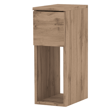 shumee OZKA NOČNA OMARICA HRAST WOTAN 20 CM S PREDALOM ZA SPALNICO V PODSTREŠJU