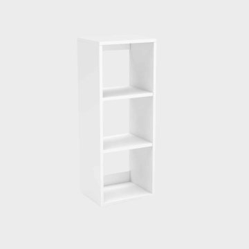 shumee Viseča polica s 3 policami, bela mat