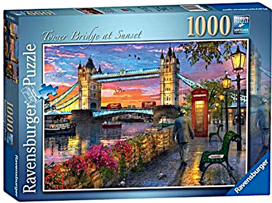   Ravensburger sestavljanka, Londonski most v sončnem zahodu, 1000/1