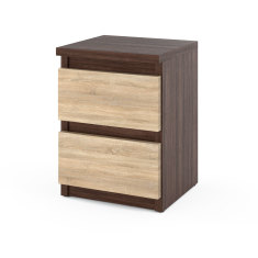shumee Nočna omarica 30 CM Wenge Sonoma Oak 2S Nočna omarica za spalnico Nakastlik
