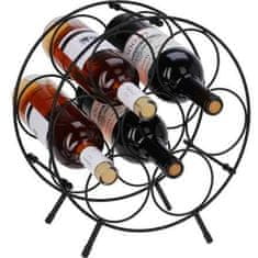 EXCELLENT Odlično KO-DD1001040 Kovinsko stojalo za vino za 7 steklenic