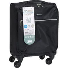 ProWorld Proworld KO-DG1000100 Ročna prtljaga na kolesih za letalo 20 l črna